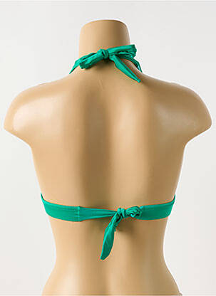 Sutien de costum de baie elasticitate sutien cu susținere înaltă și burete detașabil verde PHAX femeie