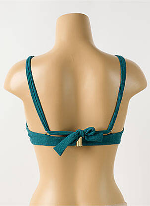 Sutien de costum de baie elasticitate sutien cupe întregi cu decolteu înalt verde CYELL femeie