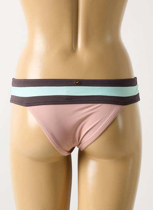 Chiloți de baie efect material satinat chiloți roz PILYQ femme