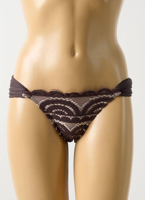 Chiloți de baie maro PILYQ femeie