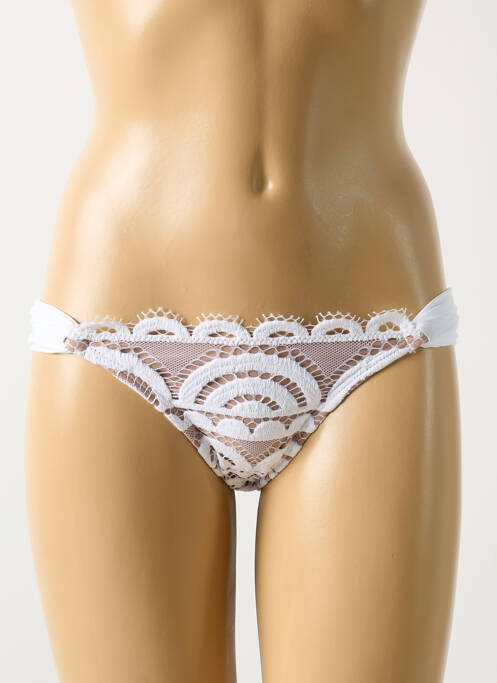 Chiloți de baie alb PILYQ femeie