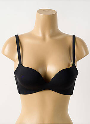 Sutien fără armatură top sutien push-up negru AFTER EDEN femeie