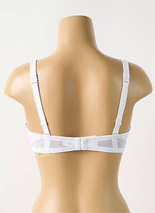 Sutien efect material satinat top sutien modelat alb AFTER EDEN femeie