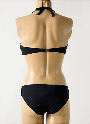 Costum de baie din două piese elasticitate sutien cu susținere înaltă și burete detașabil negru MIRADONNA femeie