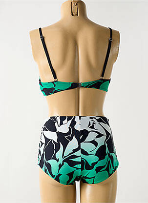 Costum de baie din două piese elasticitate top sutien modelat verde MIRADONNA femeie
