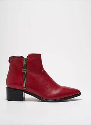 Botine/ghete material neted toc de 4 la 6 cm roșu STEVE MADDEN femeie