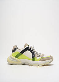 Adidași material neted toc de 4 la 6 cm galben BRONX femme