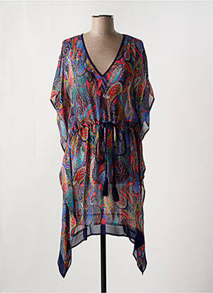 Rochie de plajă închidere cu legături de legat albastru CYELL femme