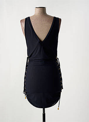 Rochie de plajă croială cambrată negru LULI FAMA femeie
