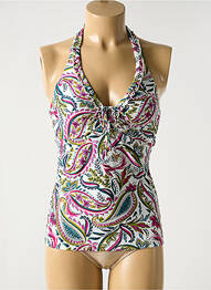 Top de baie imprimeu paisley violet CYELL femme