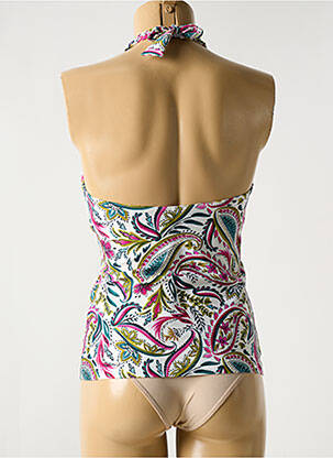 Top de baie imprimeu paisley violet CYELL femme