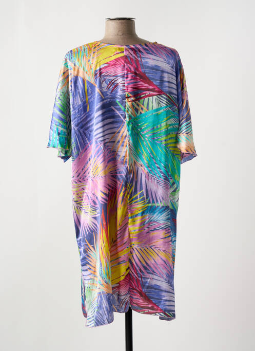 Tunică mâneci scurte albastru MIRADONNA femeie