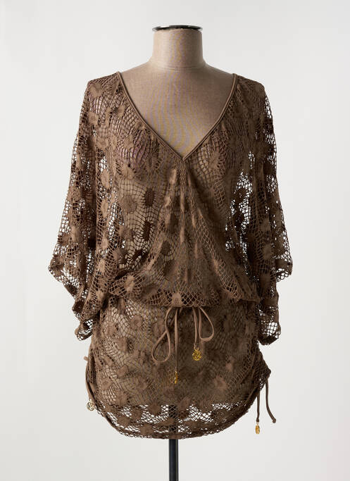 Rochie de plajă maro LULI FAMA femeie