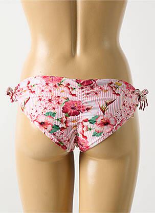 Chiloți de baie imprimeu floral bikini roz MILONGA femeie