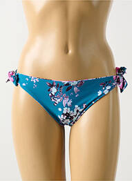 Chiloți de baie imprimeu floral bikini albastru CYELL femme