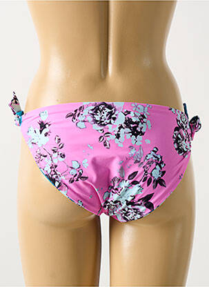Chiloți de baie imprimeu floral bikini albastru CYELL femeie