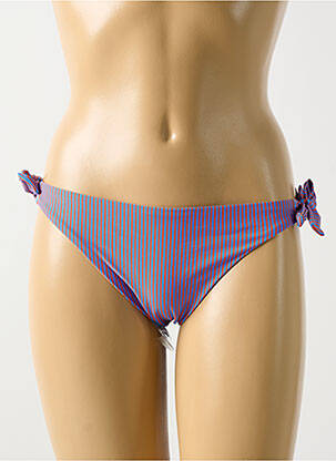 Chiloți de baie închidere cu legături de legat bikini albastru CYELL femeie
