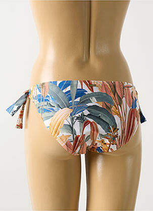 Chiloți de baie imprimeu tie and dye bikini bej CYELL femeie