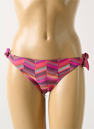Chiloți de baie efect material satinat bikini roz CYELL femeie