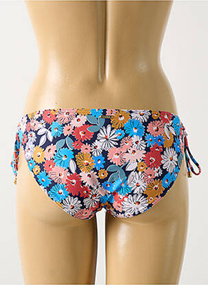 Chiloți de baie imprimeu floral bikini albastru CYELL femeie
