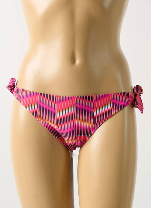 Chiloți de baie închidere cu legături de legat bikini roz CYELL femme