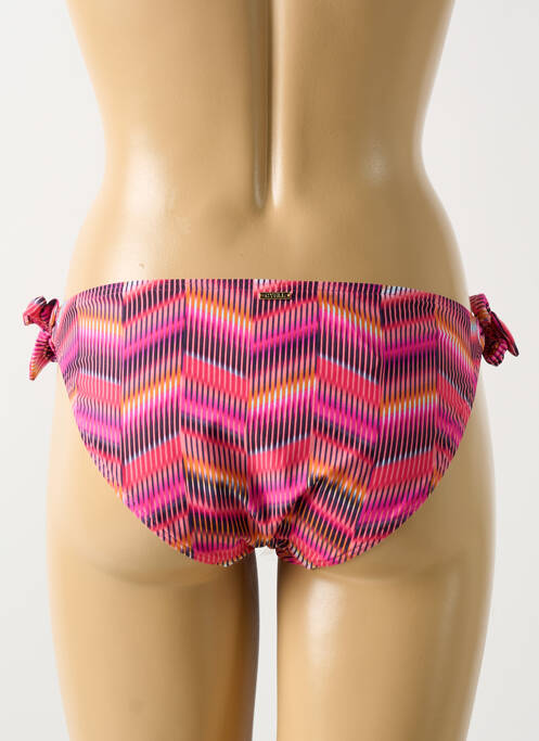 Chiloți de baie închidere cu legături de legat bikini roz CYELL femme