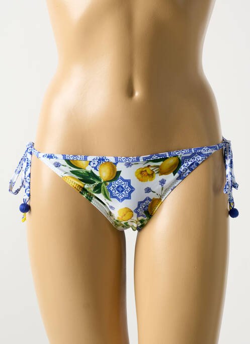 Chiloți de baie albastru MILONGA femeie