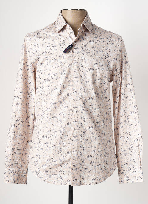 Cămașă cu mâneci lungi bej IZAC bărbat