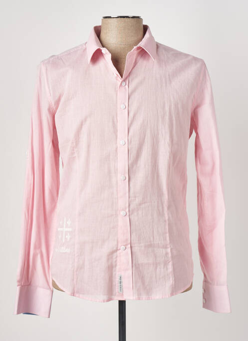 Cămașă cu mâneci lungi roz IDOLS MAGAZINES bărbat