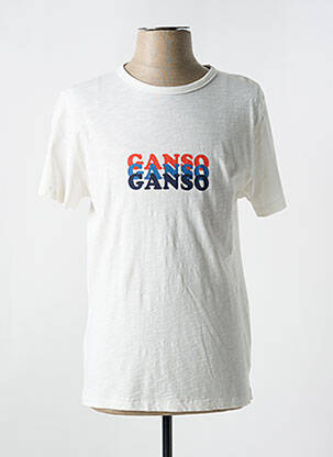 Tricou croială cambrată mâneci scurte bej EL GANSO bărbat