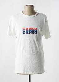 Tricou croială cambrată mâneci scurte bej EL GANSO homme