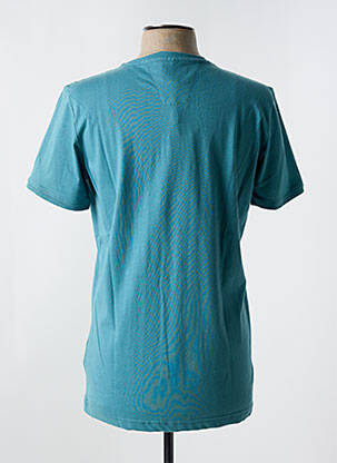 Tricou croială cambrată mâneci scurte albastru DELAHAYE bărbat