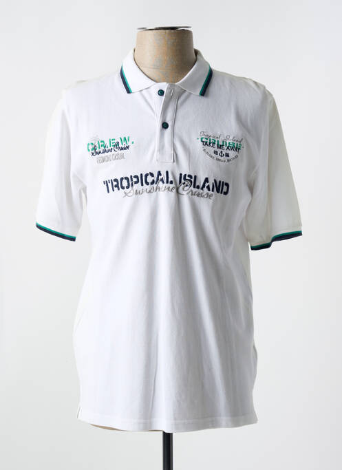 Polo alb REDMOND bărbat