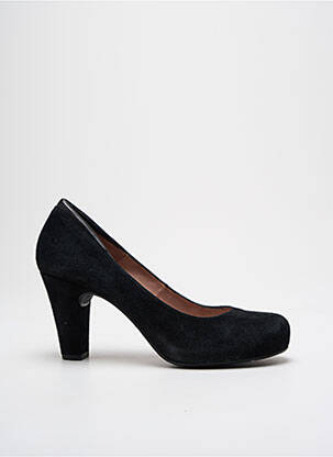 Pantofi cu toc nubuc toc de 7 la 9 cm negru GADEA femeie