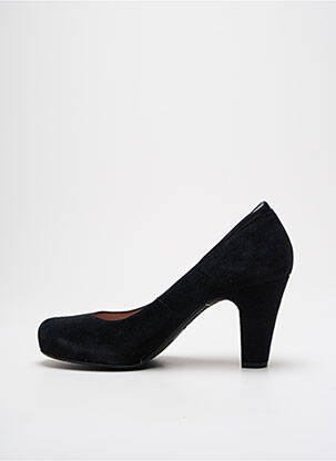 Pantofi cu toc nubuc toc de 7 la 9 cm negru GADEA femeie