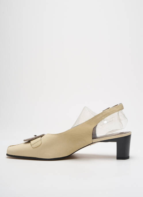 Sandale/Pantofi decupați bej BERTIN femeie