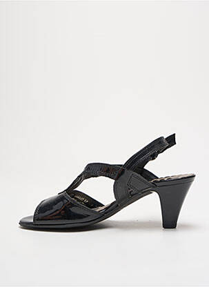 Sandale/pantofi decupați material neted toc de 4 la 6 cm negru GABOR femeie