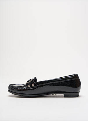 Mocasini material neted toc plat până la 3 cm negru TRIVER FLIGHT femeie