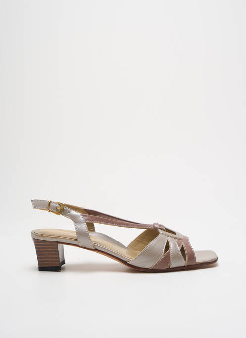 Sandale/Pantofi decupați maro ALEXANDRIA femeie