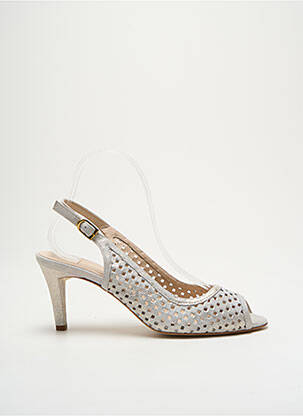 Sandale/Pantofi decupați argintiu MODA DI FAUSTO femeie