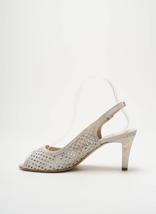 Sandale/Pantofi decupați argintiu MODA DI FAUSTO femeie