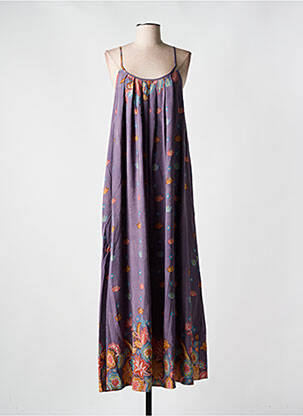 Rochie lungă violet ORFEO femeie