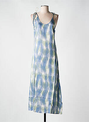 Rochie lungă albastru MUS & BOMBON femeie