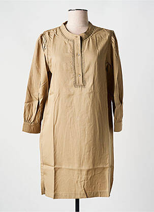 Tunică mâneci lungi bej ORFEO femeie