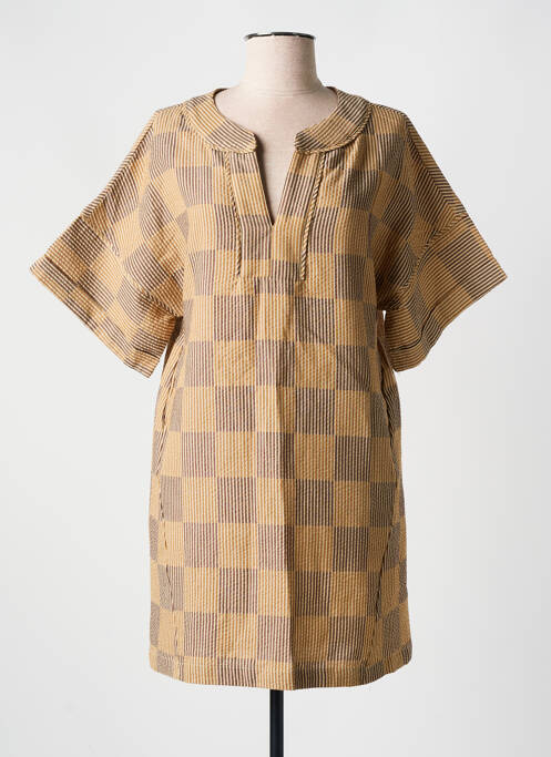 Rochie scurtă bej ORFEO femeie