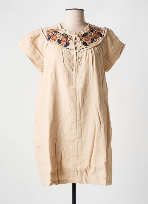 Rochie scurtă bej ORFEO femeie