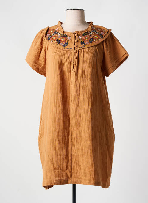 Rochie scurtă maro ORFEO femeie