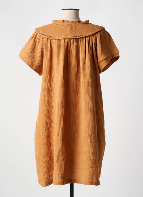 Rochie scurtă maro ORFEO femeie