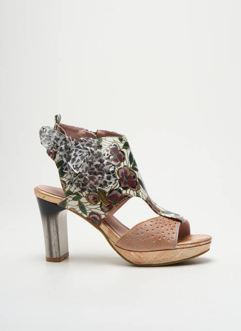 Sandale/Pantofi decupați bej LAURA VITA femeie