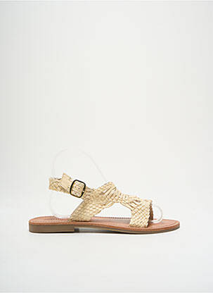 Sandale/Pantofi decupați bej SANTAFE femeie